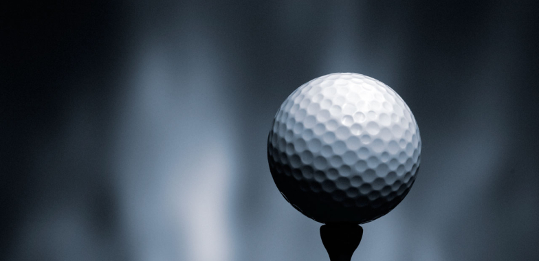 Golf ball on tee