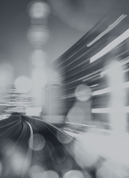 Vantaset evening cityscape with with motion blur